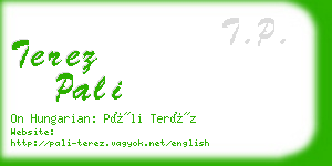 terez pali business card